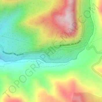 El 8 topographic map, elevation, terrain