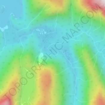 Coast Mountains topographic map, elevation, terrain