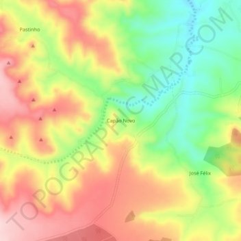 Capão Novo topographic map, elevation, terrain