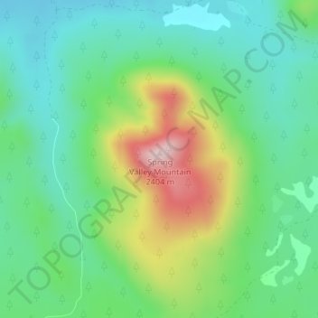 Squaw Mountain topographic map, elevation, terrain