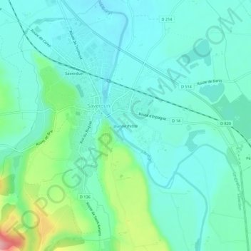 Jeanne Petite topographic map, elevation, terrain