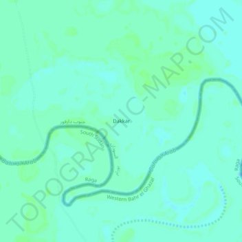 Dakkar topographic map, elevation, terrain