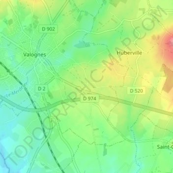 La Victoire topographic map, elevation, terrain
