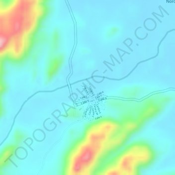 NOROSI topographic map, elevation, terrain
