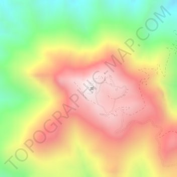 Cerro Tololo topographic map, elevation, terrain