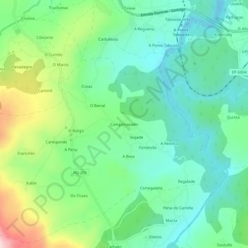 Camporrapado topographic map, elevation, terrain
