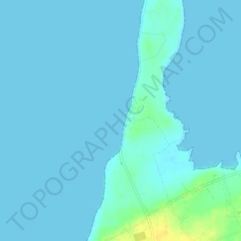 Cromane topographic map, elevation, terrain