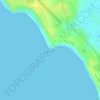 Cap Skirring topographic map, elevation, terrain