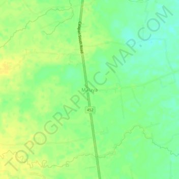 Malaya topographic map, elevation, terrain