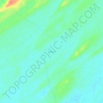 Gallou topographic map, elevation, terrain