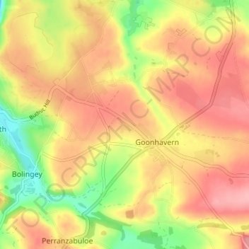 Rosehill topographic map, elevation, terrain