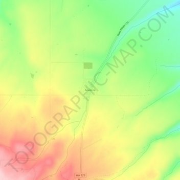 Anatone topographic map, elevation, terrain