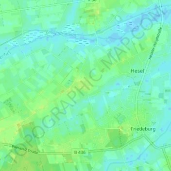 Amerika topographic map, elevation, terrain