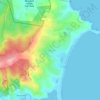 Tura Beach topographic map, elevation, terrain