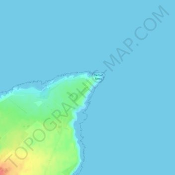 Tarbat Ness Lighthouse topographic map, elevation, terrain