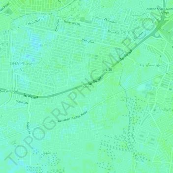 Keer topographic map, elevation, terrain