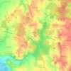 Brody topographic map, elevation, terrain