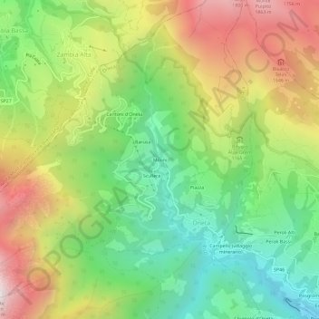 Molini topographic map, elevation, terrain