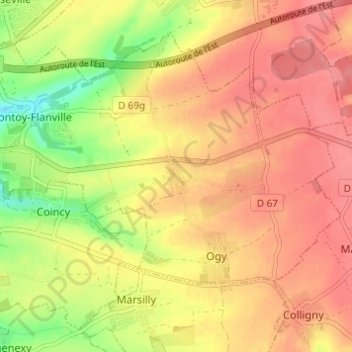 Saint-Agnan topographic map, elevation, terrain