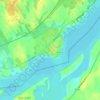 Cardinal topographic map, elevation, terrain