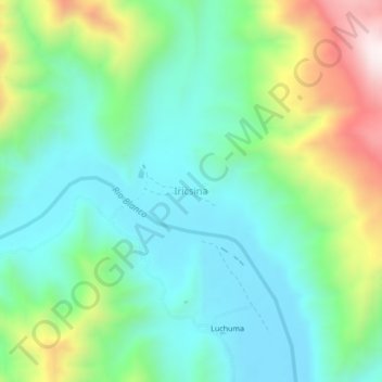 Iricsina topographic map, elevation, terrain
