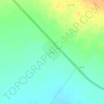 النباه topographic map, elevation, terrain