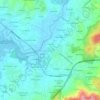 Barrantes topographic map, elevation, terrain