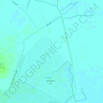 Qaryat al Karush topographic map, elevation, terrain