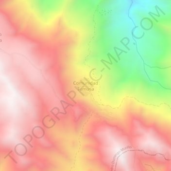 Comunidad Tumusa topographic map, elevation, terrain