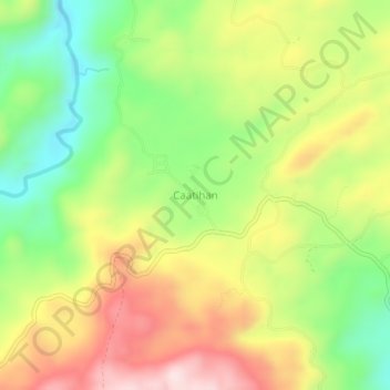 Caatihan topographic map, elevation, terrain