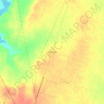 White Hall topographic map, elevation, terrain