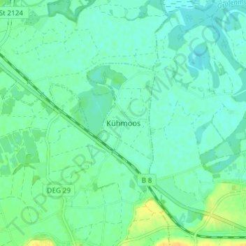 Kühmoos topographic map, elevation, terrain