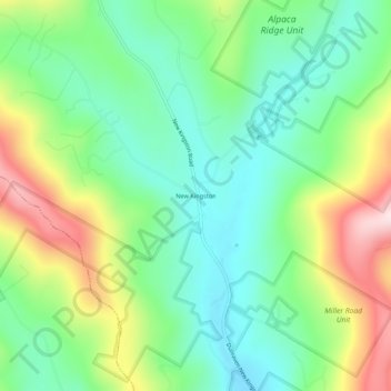 New Kingston topographic map, elevation, terrain