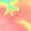Camanongue topographic map, elevation, terrain