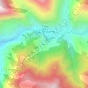 Durmi topographic map, elevation, terrain