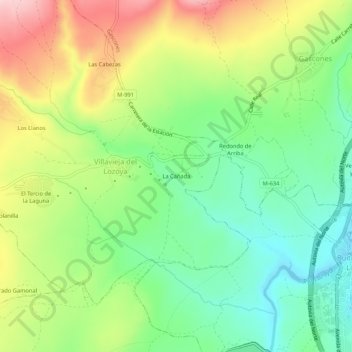 La Cañada topographic map, elevation, terrain