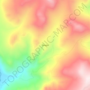 Shoglia topographic map, elevation, terrain