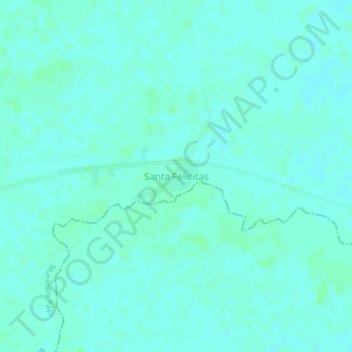 Santa Felicitas topographic map, elevation, terrain