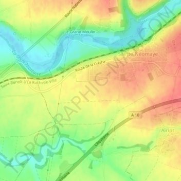 Chasseron topographic map, elevation, terrain
