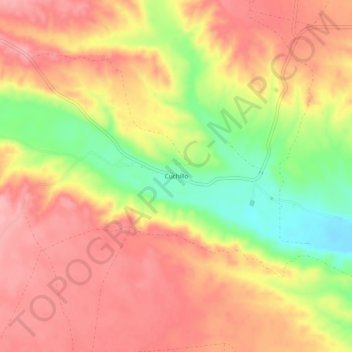 Cuchillo topographic map, elevation, terrain