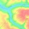 Hawie la Perine topographic map, elevation, terrain