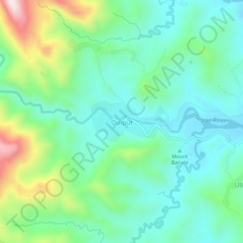 Quiput topographic map, elevation, terrain