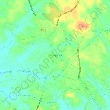 Nalapaya topographic map, elevation, terrain