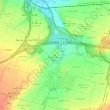 Schimmelberg topographic map, elevation, terrain