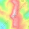 Cerro El Toro topographic map, elevation, terrain