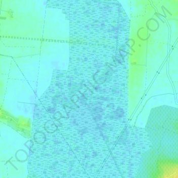 Étang de Capestang topographic map, elevation, terrain
