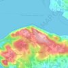 Coihue topographic map, elevation, terrain