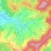 Hessisches Bergland topographic map, elevation, terrain