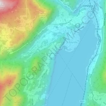 Prà della Marta topographic map, elevation, terrain