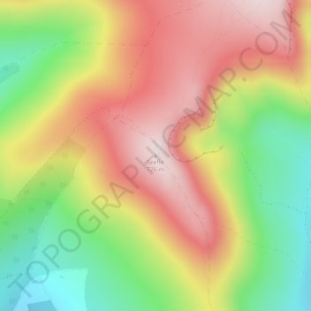 Seefin topographic map, elevation, terrain